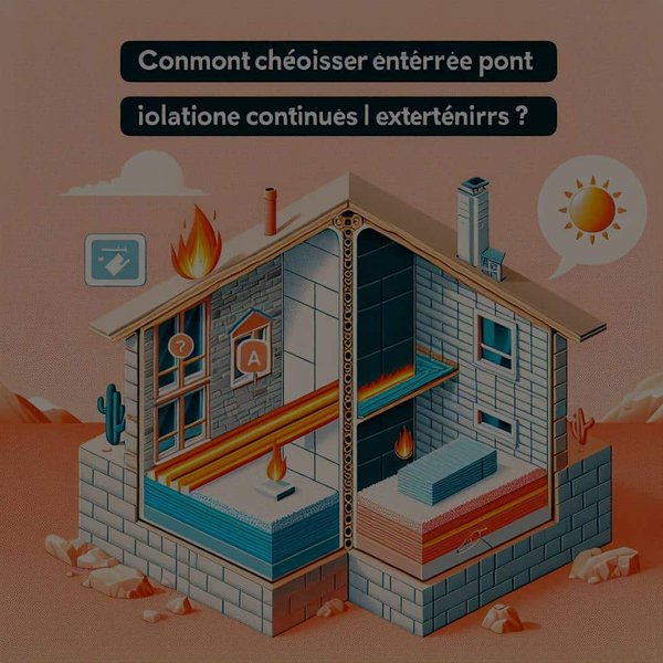 Comment choisir entre pont thermique et isolation continue pour les murs extérieurs ?