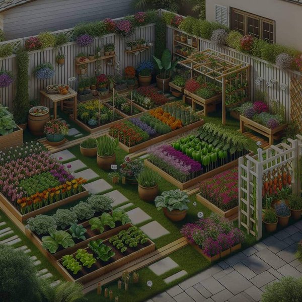 Comment optimiser l'espace d'un petit jardin pour cultiver à la fois des fleurs et des légumes ?