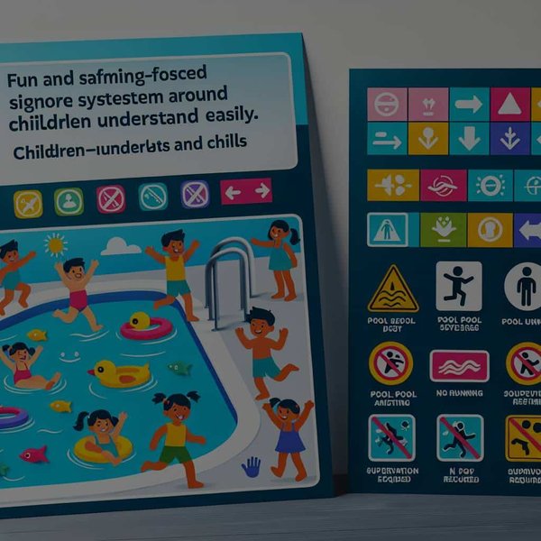 Comment intégrer une signalétique ludique et sécuritaire autour de votre piscine pour les enfants ?